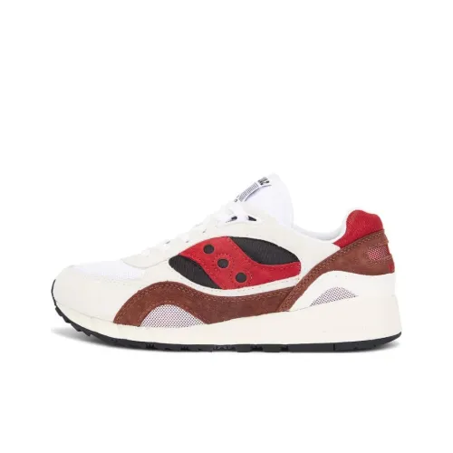 Saucony Shadow 6000 Slip-Resistant Abrasion-Resistant Low-Top Casual Shoes Men's White Сaucony Shadow 6000 Противоскользящий Устойчивый к истиранию Низкий Топ Повседневная Обувь Мужская Белая