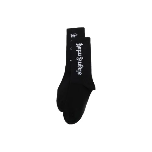 PALM ANGELS Черные Kids MID Носки до икры