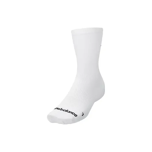 New Balance Run Foundation Белый Мужской MID Носки до икры