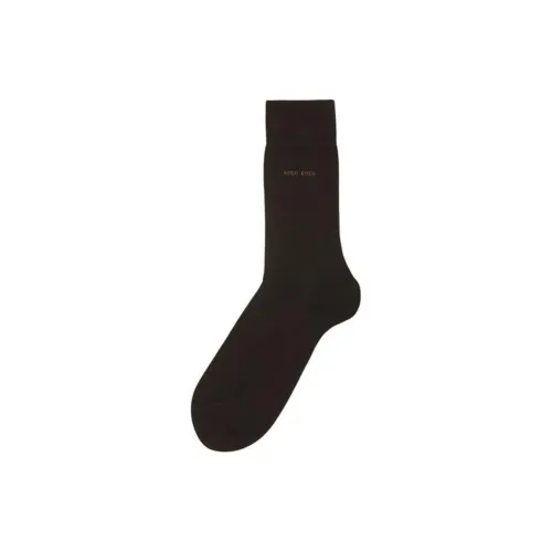 Hugo Boss 1 пачка Коричневые Мужские MID Носки до икры