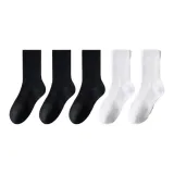 5 пар (Черный + Черный + Черный + Белый + Белый)