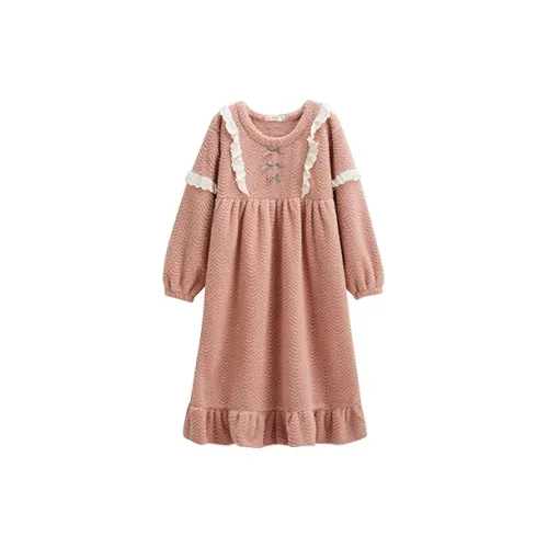 Q'NIANMA Гранатовый Красный Женские Ночные сорочки