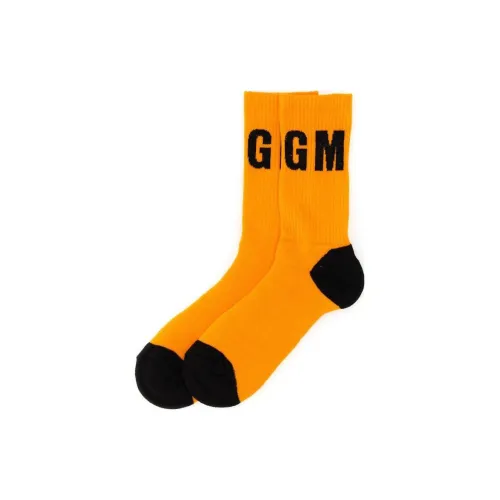 MSGM Оранжевый Мужской MID Носки до икры