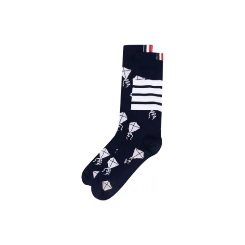 THOM BROWNE 1 шт Морской синий Женские Носки MID до икры