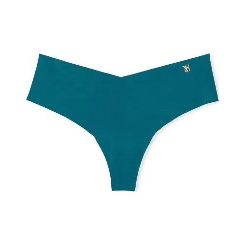 Victoria's Secret No Show No Show Стринг Panty Stormy Бирюзовый Нижнее белье Женские 1 шт Синий