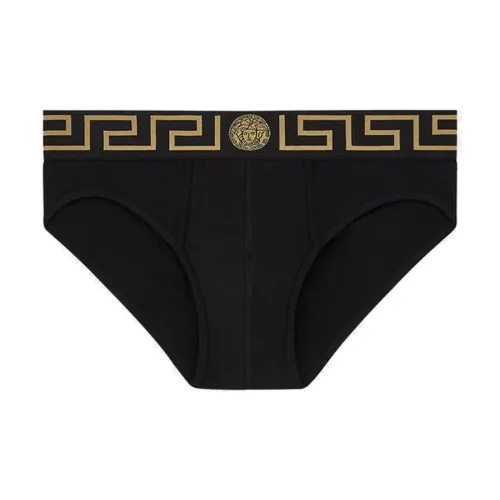 VERSACE Мужские черные трусы-бикини