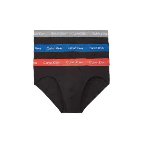 Calvin Klein 1 комплект 3 пачки Серый/Синий/Красный Мужские трусы-бикини