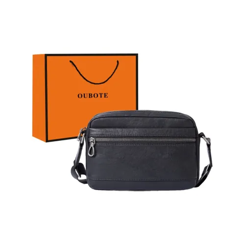 OUBOTE Сумка через плечо из коровьей кожи сумка на плечо обычная мужская черная