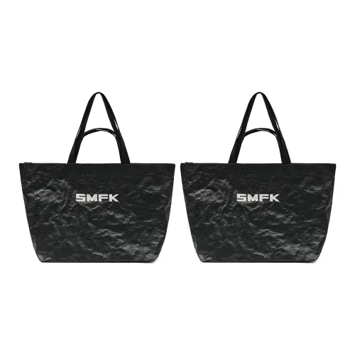 SMFK Двойная сторона термальный материал Melt вязаная спортивная сумка унисекс черного цвета