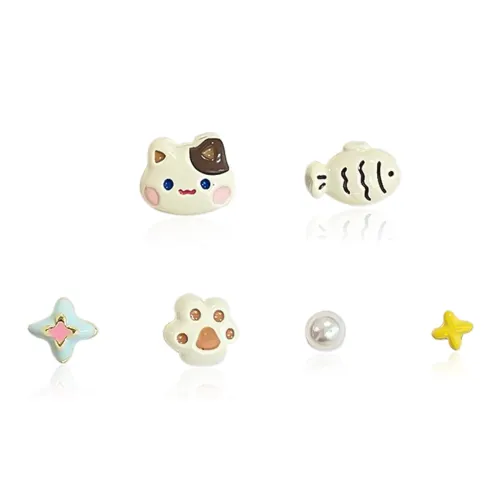 DVNRR Сплав Серьги-гвоздики Женские Набор в подарочной коробке