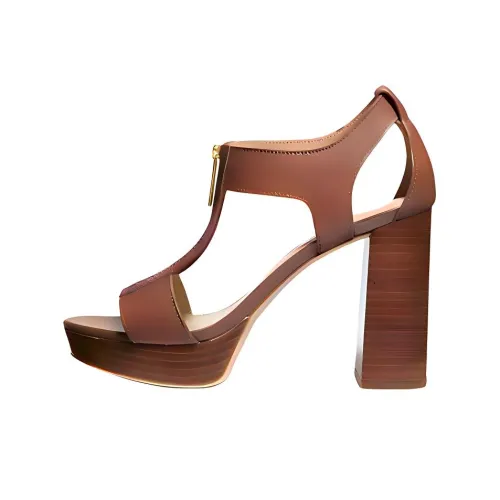 MICHAEL KORS Berkley One Strap Sandals 10 см Женские Коричневый