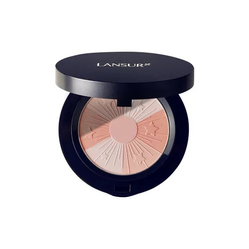 LANSUR Звёздный Облако Румяна Пластина Квартет Цвет Градиент Контуринг Прозрачный Цвет лица 9г