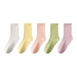 5 пачек (Молочный белый + Светло-желтый + Нежно-розовый + Зеленый + Лотосовый корень + Пудра)