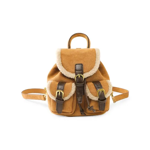 Bywhich Замша Рюкзак Стандартный Женский Коричневый
