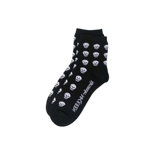 Alexander McQueen FW22 Низкие носки Женские 1 упаковка Черный