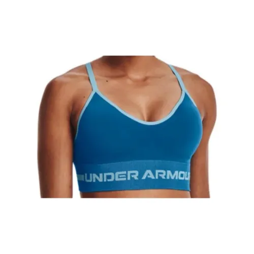 Under Armour Бесшовные Синие Женские Бюстгальтеры