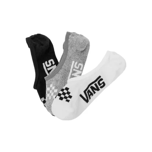 VANS Canoodle 3 шт Черный+Белый+Серый Женские No Show Носки