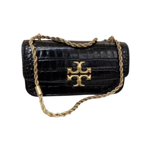 TORY BURCH ELEANOR Корова Кожа Сумка через плечо Женская Черная и Розовая Золото