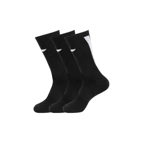 LINING 3 пачки черные мужские носки MID до икры