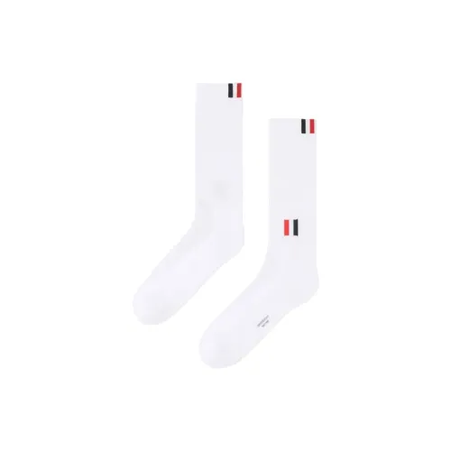 THOM BROWNE 1 Pack Белые Мужские Носки до колена