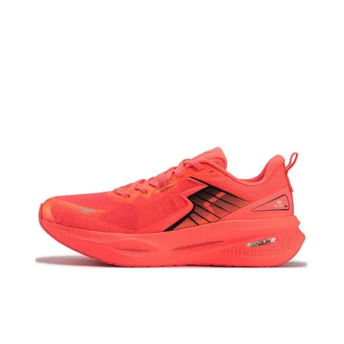 361° Float Шок-абсорберы Противоскользящие Низкий Топ ETPU Повседневные Беговые кроссовки Мужские Красный Черный