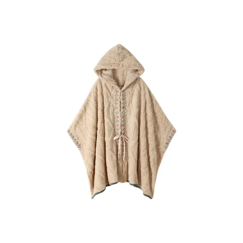 ZumashL Утолщенная Верхняя одежда Готовая Женская Бежевая