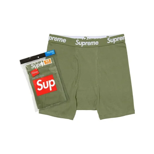 Supreme Co Бренд Коллекция 2 Пачка Зеленые Мужские Боксеры