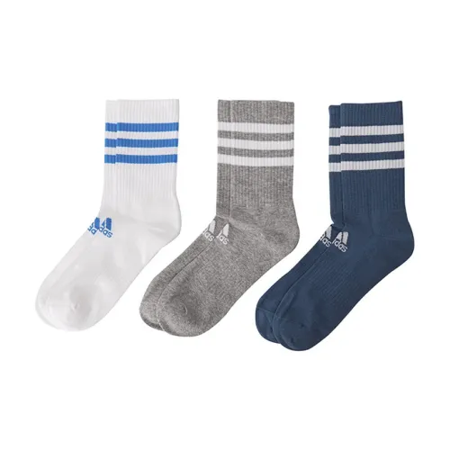 Adidas Носки Crew Унисекс Белые Серые Синие