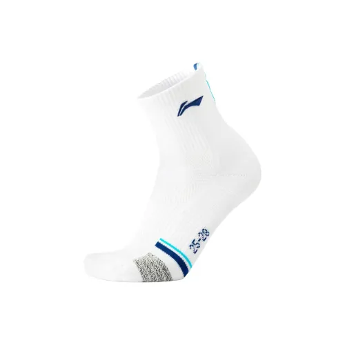 LINING Badminton Series 1 Pack Белый Синий Мужские Носки до голени MID
