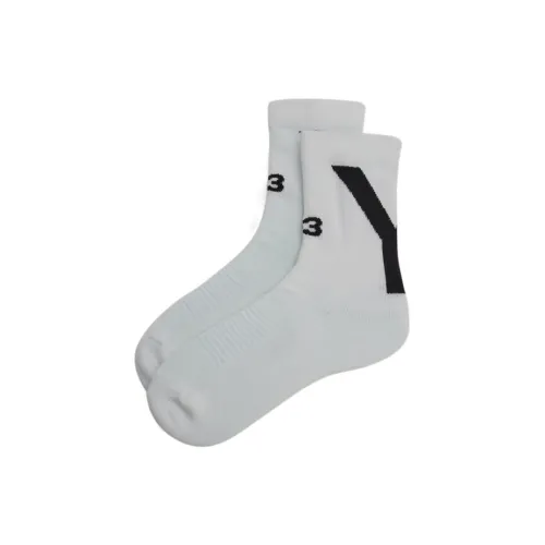 Y 3 1 Pack White Men's Socks