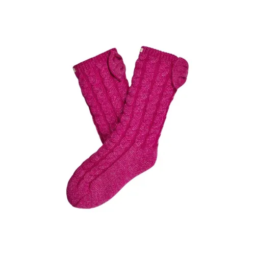 UGG Темно-розовые Женские MID Носки до икры