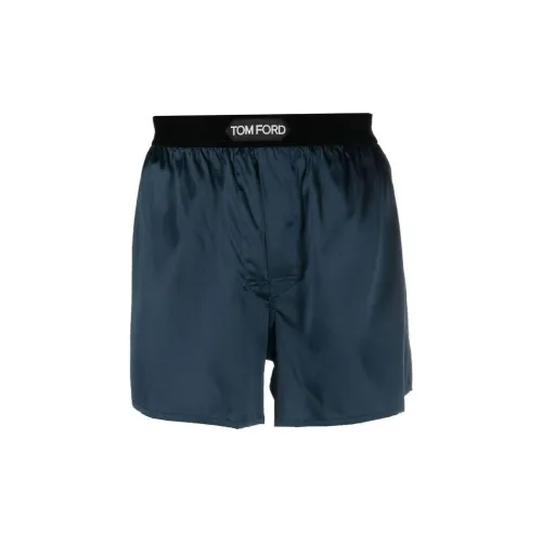 TOM FORD Темно-синие мужские брюки с стрелкой