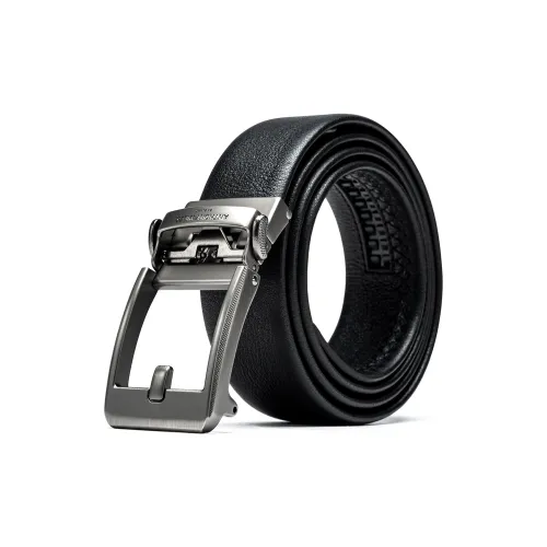 Anthony Miles Коровья кожа Цинковый сплав Кожаные ремни Мужской Ширина 3,5 см
