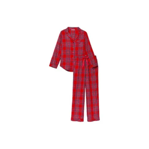 Victoria's Secret Pajama Комплект Женский Красный в Полоску