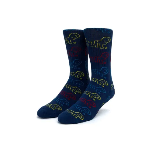 HUF 1 шт Синий Унисекс Высокие Носки до колена