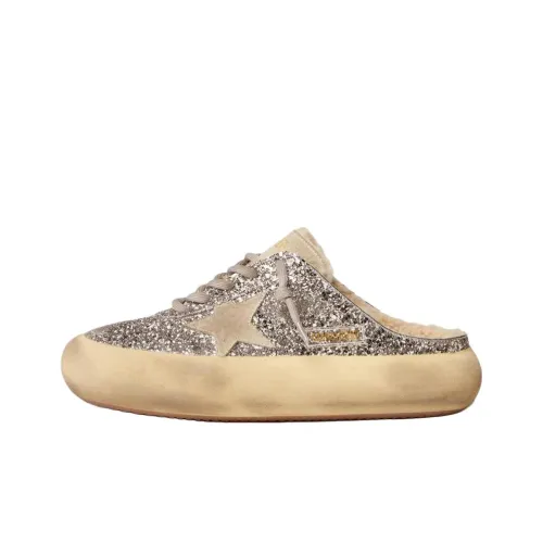 Golden Goose Космос Звезда Домашние тапочки Женские Серебристые