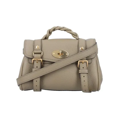 Mulberry Alexa Сумка через плечо из коровьей кожи мини-сумка женская льняной зеленый