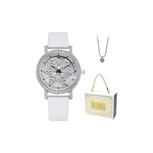 Welly Merck Кварцевый механизм часы с натуральной кожей ремешок женские часы белый циферблат