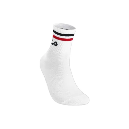 FILA 1 Pack Standard White Men's MID Shin Носки