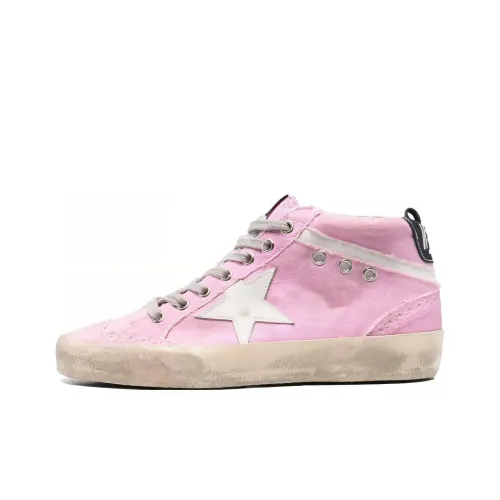 Golden Goose Mid Star Стильные Скейтбординги Женские Розовый