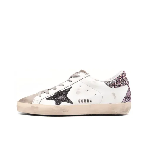 Golden Goose Супер Звезда Low Топ Стильные Скейтбординги Женские Белый Черный
