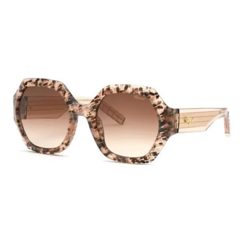 CHOPARD Ацетат Нерегулярная форма Солнцезащитные очки Женские Коричневый