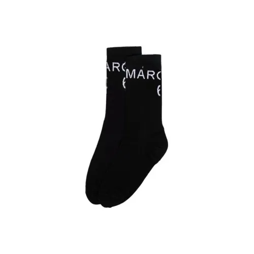 MM6 Maison Margiela Черные Женские Носки MID до икры