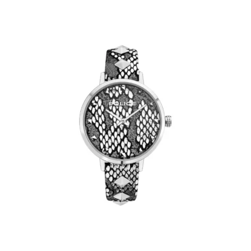 Police Наручные часы Кварцевый механизм Кожаный ремешок 36*42 мм Белый циферблат Женские часы