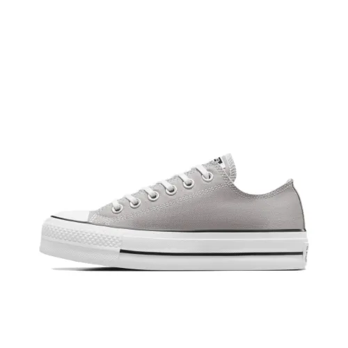 Converse Chuck Taylor All Star Low Top Canvas Shoes Gray/White Women's