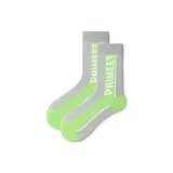 Зеленый, основа, белый текст, группа, носки с высоким верхом, одиночная упаковка.