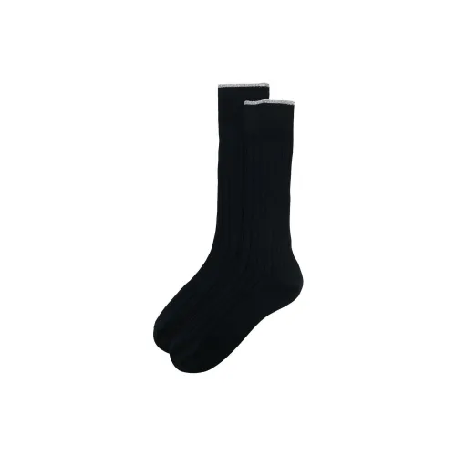 BRUNELLO CUCINELLI Черные мужские носки до колена