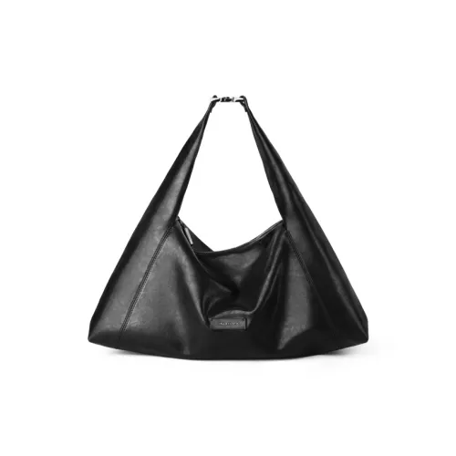 INJOYLIFE Сумка Tote из коровьей кожи плечевая сумка среднего размера унисекс черная