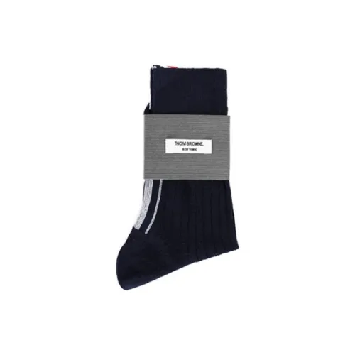 THOM BROWNE Черные мужские носки Mid до икры