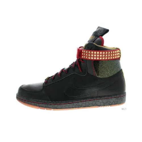 MIGHTY CROWN x Nike Противоскользящие устойчивые к истиранию высокие кроссовки для скейтбординга унисекс черные и красные